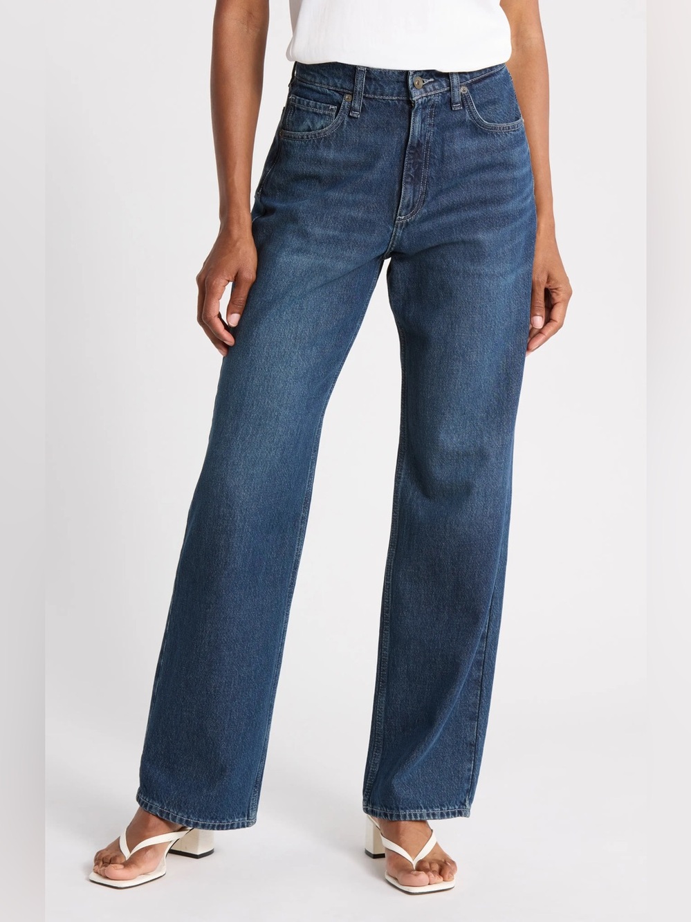 NWT Rug & Bone Shannon high waist straight wide leg jeans relaxed fit
